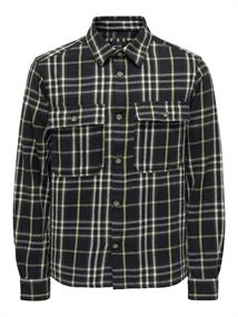 ONSSCOTT LS CHECK FLANNEL OVERSHIRT 5629 black