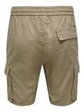 ONSSINUS 0019 COT LIN CARGO SHORTS chinchilla