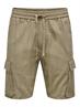 ONSSINUS 0019 COT LIN CARGO SHORTS chinchilla