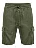 ONSSINUS 0019 COT LIN CARGO SHORTS olive night