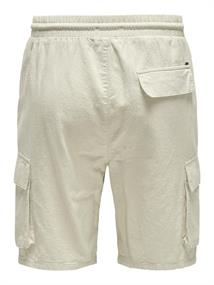 ONSSINUS CARGO 0007 COT LIN SHORTS silver lining