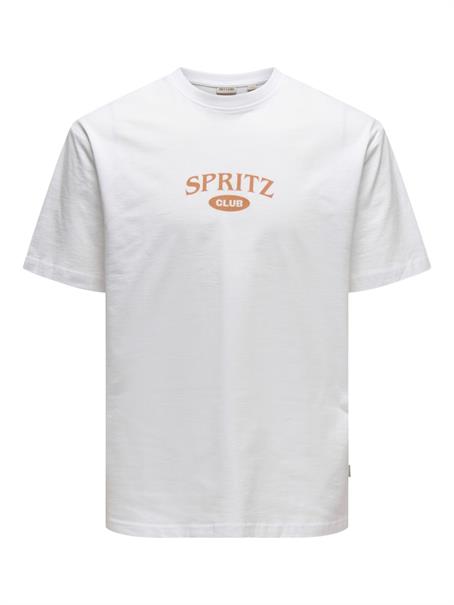 ONSSPRITZ ITALY RLX SS TEE bright white