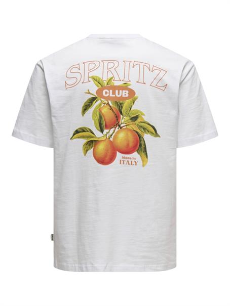 ONSSPRITZ ITALY RLX SS TEE bright white