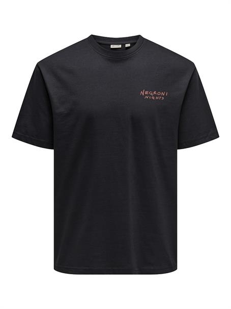ONSSPRITZ ITALY RLX SS TEE jet black