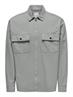 ONSTEAM LS HEAVY TWILL ZIP RLX SHIRT limestone