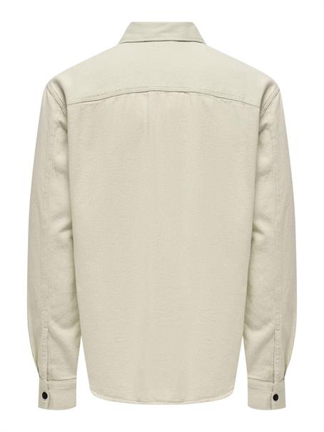 ONSTEAM RLX FABRIC MIX LS SHIRT moonstruck