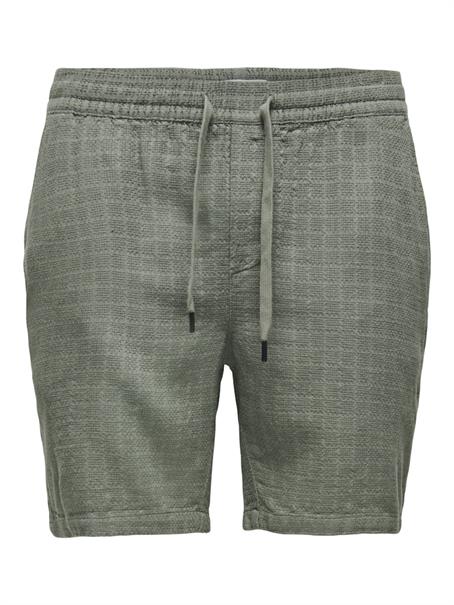 ONSTEL LINEN LATHAM 0257 SHORTS NOOS dusty olive