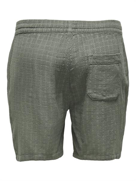 ONSTEL LINEN LATHAM 0257 SHORTS NOOS dusty olive