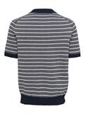 ONSTILO REG SS SPLIT NECK KNIT NOOS dark sapphire