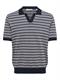 ONSTILO REG SS SPLIT NECK KNIT NOOS dark sapphire