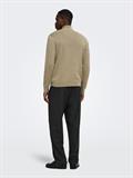 ONSTING REG HALF ZIP KNIT NOOS desert taupe