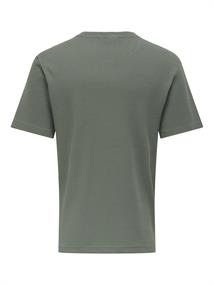 ONSTOBIE REG SS WAFFLE TEE NOOS castor gray