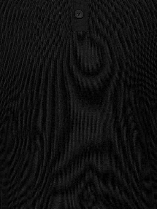 onstony-reg-12-ss-waffle-polo-knit-black