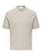 ONSTONY REG 12 SS WAFFLE POLO KNIT moonstruck