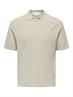 ONSTONY REG 12 SS WAFFLE POLO KNIT moonstruck