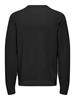 ONSTONY RLX 12 LS WAFFLE CREW KNIT NOOS black