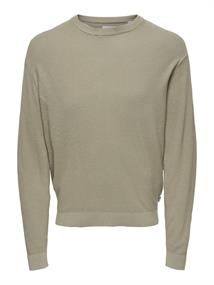 ONSTONY RLX 12 LS WAFFLE CREW KNIT NOOS string