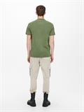 ONSTRAVIS SLIM WASHED SS POLO NOOS rifle green