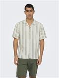 ONSTREV LIFE REG STRIPE SS SHIRT NOOS seagrass