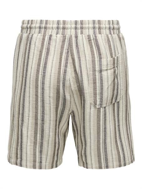 ONSTREV LIFE REG STRU STRIPE SHORTS NOOS gardenia