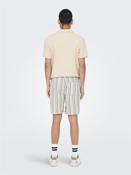 ONSTREV LIFE REG STRU STRIPE SHORTS NOOS seagrass