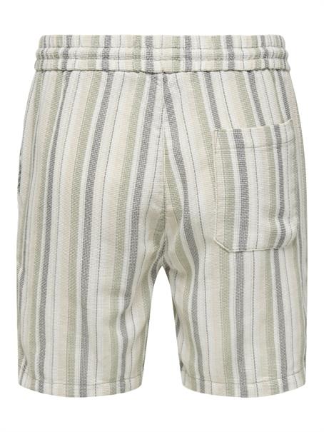 ONSTREV LIFE REG STRU STRIPE SHORTS NOOS seagrass