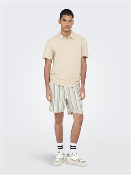 ONSTREV LIFE REG STRU STRIPE SHORTS NOOS seagrass
