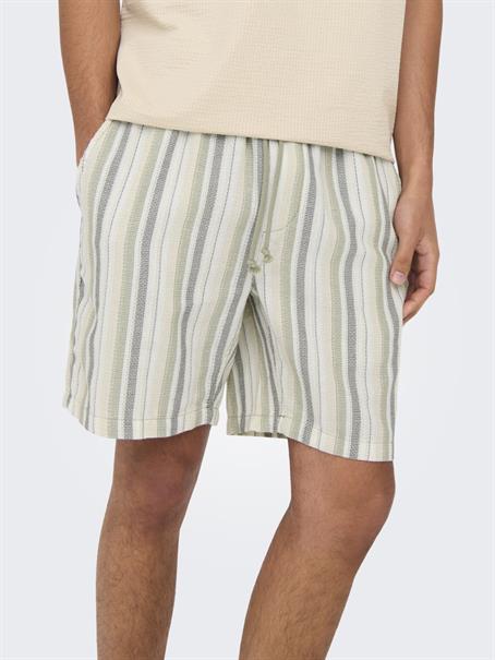 ONSTREV LIFE REG STRU STRIPE SHORTS NOOS seagrass