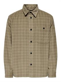 ONSWALEED CORDUROY OVERSHIRT 0345 VD chinchilla