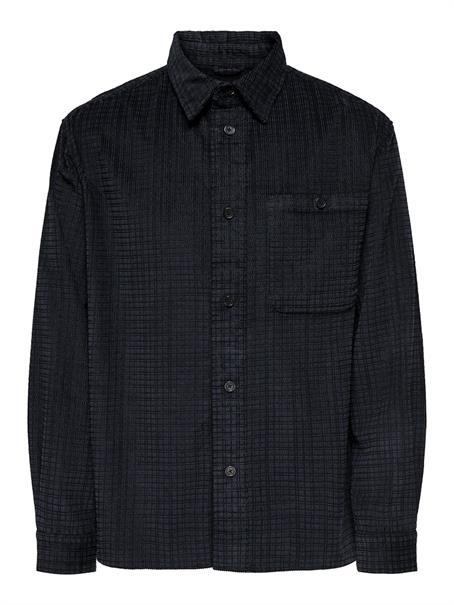 ONSWALEED CORDUROY OVERSHIRT 0345 VD jet black
