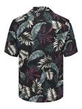 ONSWAYNE LIFE AOP SS VISCOSE SHIRT NOOS black