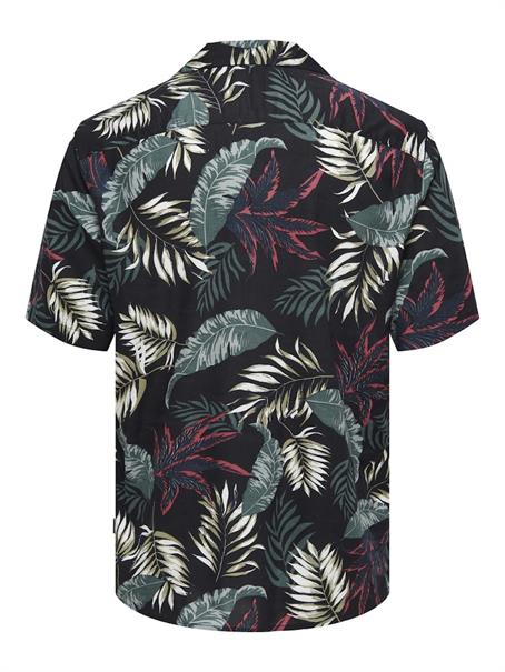 ONSWAYNE LIFE AOP SS VISCOSE SHIRT NOOS black