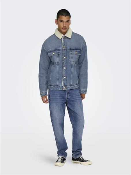 ONSWILSON SHERPA DBTINT 0970 DNM JACKET dark blue denim