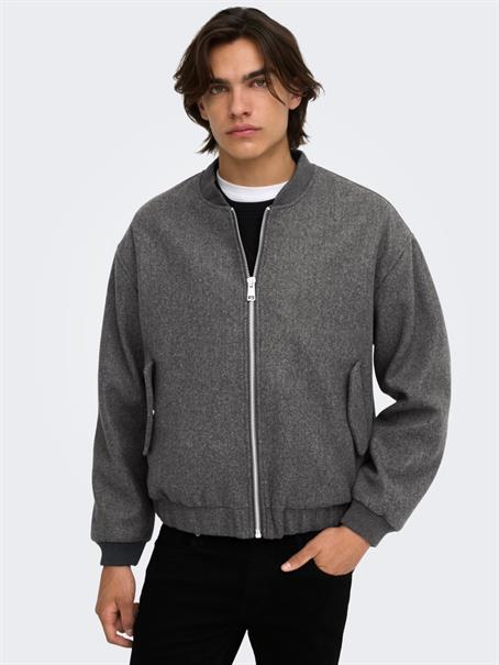 ONSWORF LIFE BOMBER JACKET OTW VD dark grey