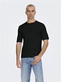 ONSWYLER LIFE REG 14 SS KNIT NOOS black
