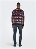 ONSXMAS REG 5 JAQ CREW KNIT dark navy