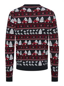 ONSXMAS REG 5 JAQ CREW KNIT dark navy