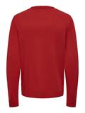 ONSXMAS REG 5 PLACEMENT CREW KNIT pompeian red1
