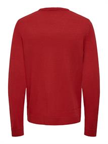 ONSXMAS REG 5 PLACEMENT CREW KNIT pompeian red1
