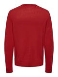 ONSXMAS REG 5 PLACEMENT CREW KNIT pompeian red2
