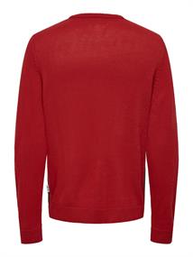 ONSXMAS REG 5 PLACEMENT CREW KNIT pompeian red2