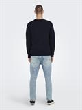 ONSXMAS REG FUNNY CREW KNIT dark navy