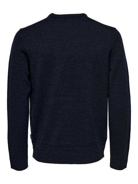 ONSXMAS REG FUNNY CREW KNIT dark navy