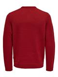 ONSXMAS REG FUNNY CREW KNIT pompeian red