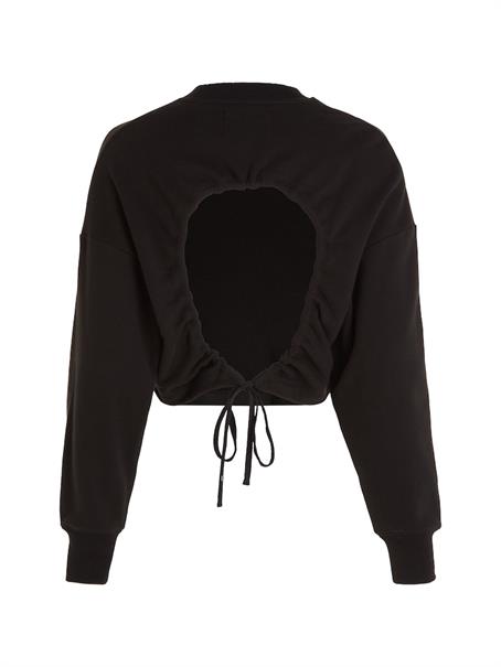 OPEN BACK CREW NECK ck black