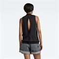 Open back knit dk black