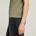 Open back loose sleeveless top wmn ensis green