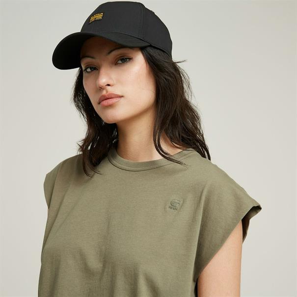 Open back loose sleeveless top wmn ensis green