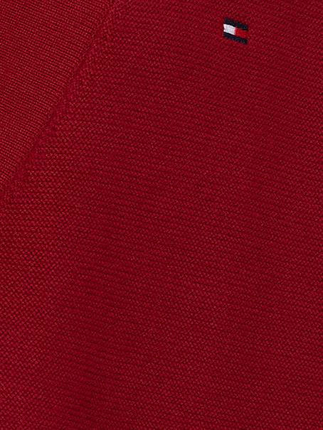 ORG CO TEXTURE V-NK CARDIGAN raspberry juice