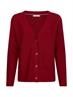 ORG CO TEXTURE V-NK CARDIGAN raspberry juice